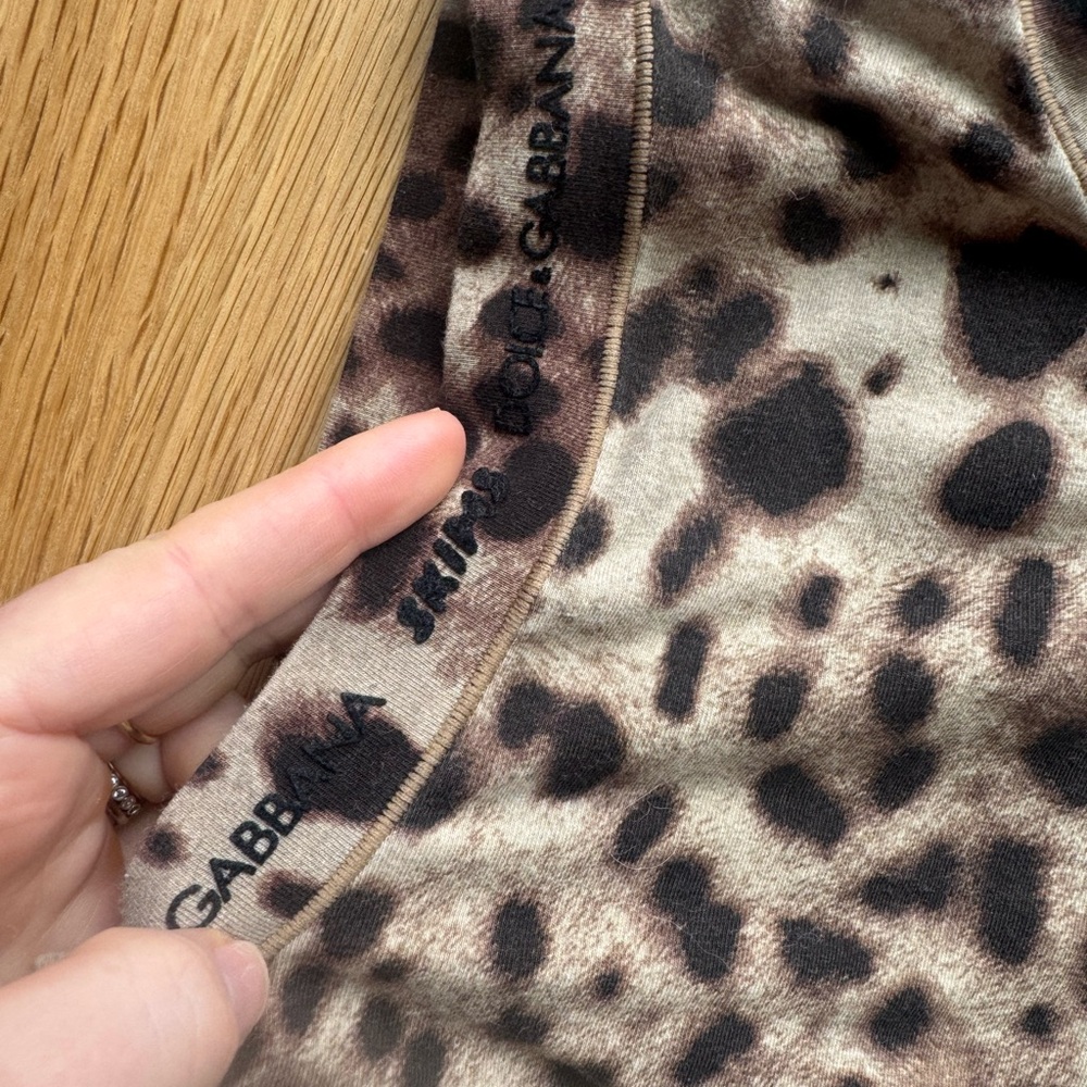 Skims x dolce gabbana Leopard Print Sleeveless Top size medium - Picture 9 of 10